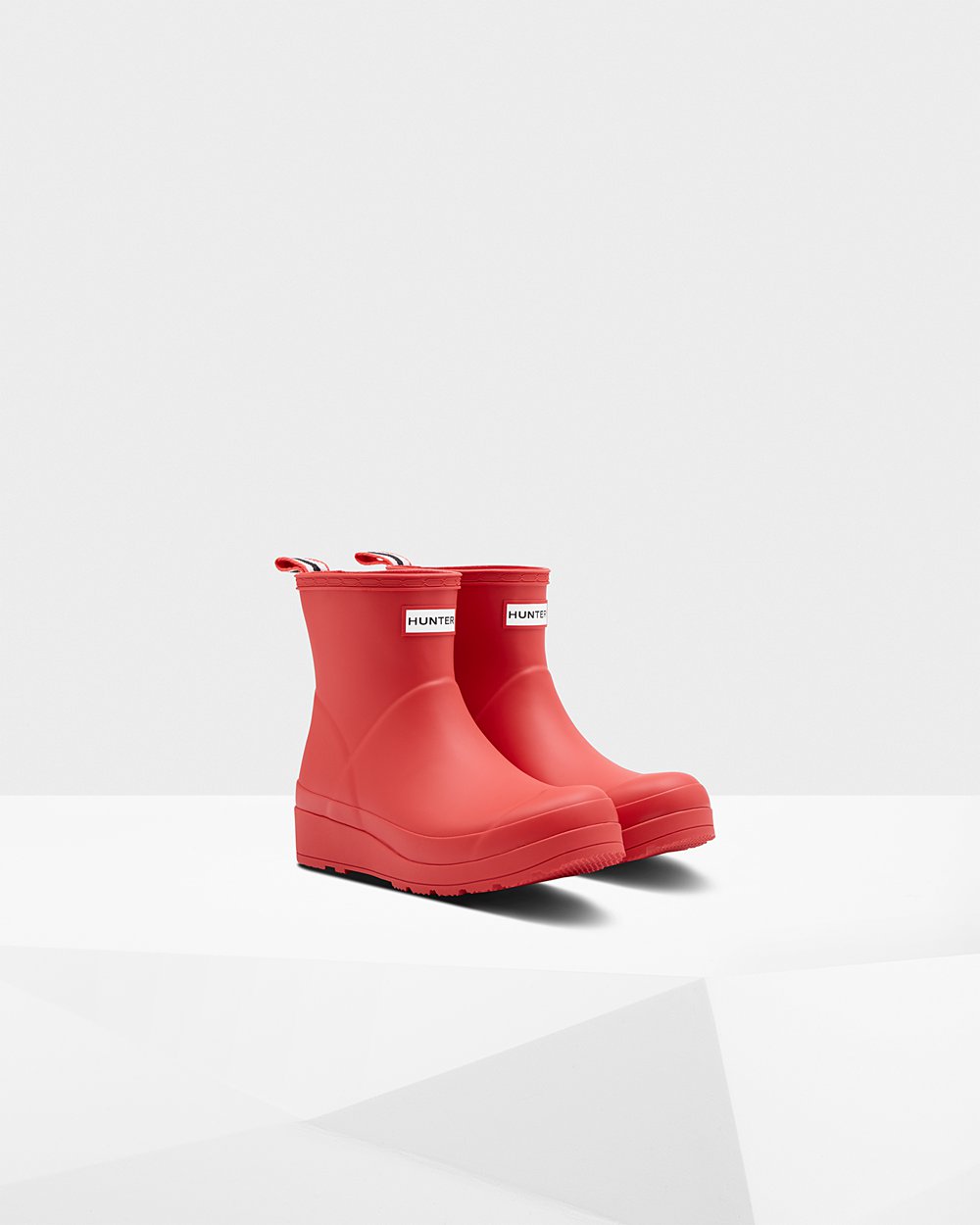 Women Hunter Original Short Rain | Play Boots Red | NZ-4351-AVGR